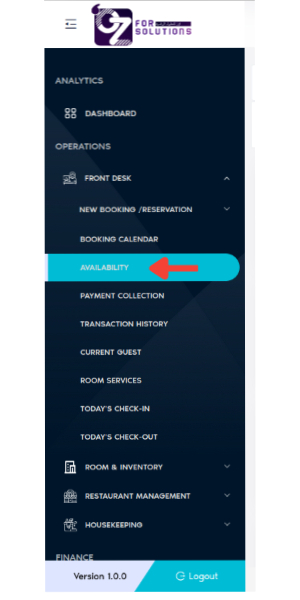 Go To Room Availability