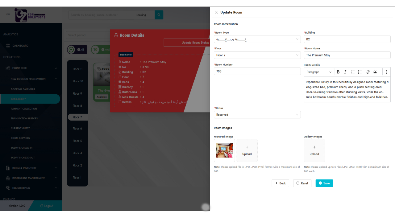 Open Update Room Window