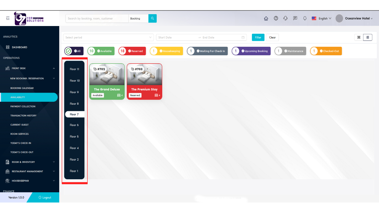 Select Specific Floor
